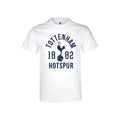 White - Front - Tottenham Hotspur FC Unisex Adult Established 1882 T-Shirt
