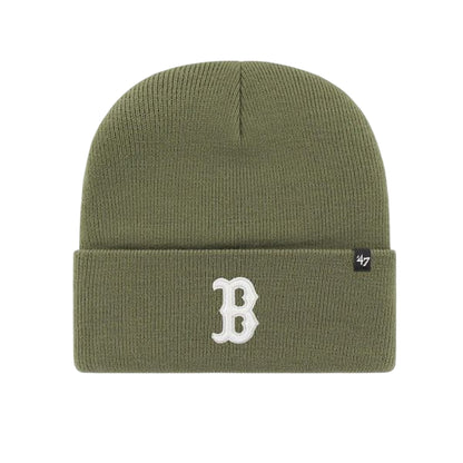 Olive - Front - Boston Red Sox Haymaker MLB 47 Knitted Cuff Beanie