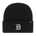 Black - Front - Detroit Tigers Haymaker MLB 47 Knitted Cuff Beanie