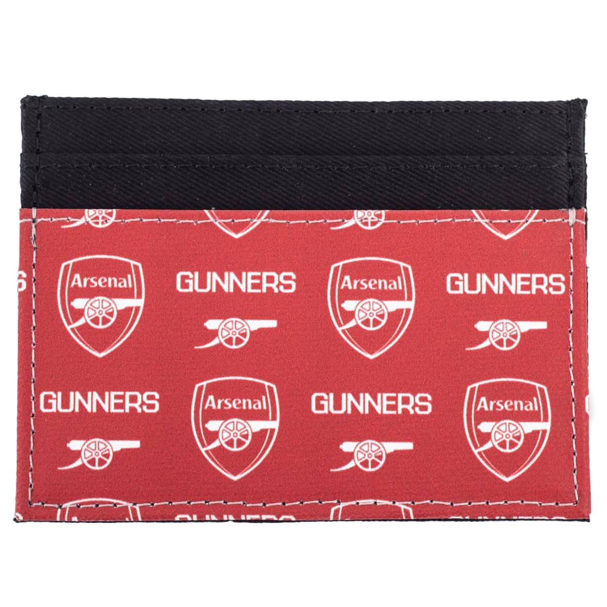 Red-White - Back - Arsenal FC Gunners Crest Card Holder