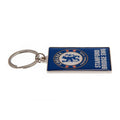 Blue-White-Silver - Back - Chelsea FC Stamford Bridge Crest Keyring
