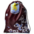 Claret-White-Sky Blue - Back - Aston Villa FC Particle Gym Drawstring Bag