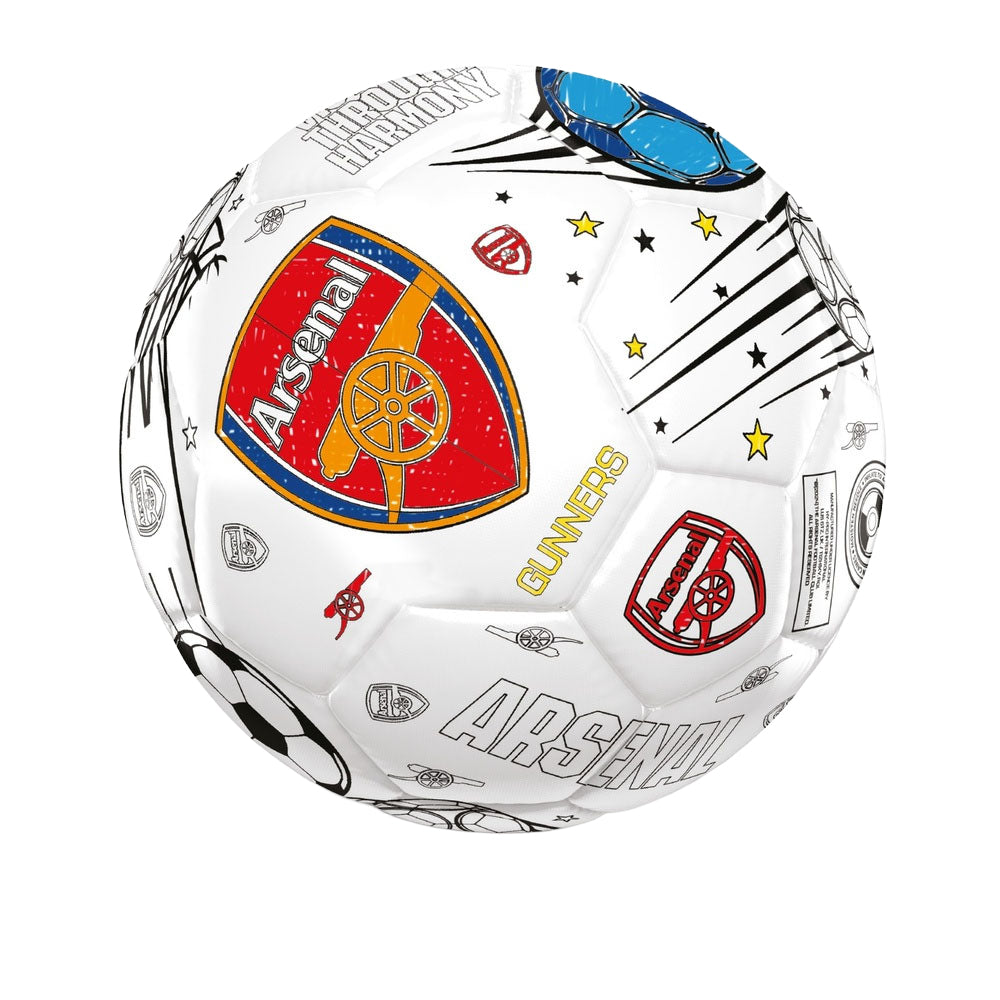 Multicoloured - Side - Arsenal FC Colour In Mini Football Set