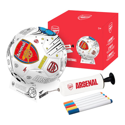 Multicoloured - Front - Arsenal FC Colour In Mini Football Set