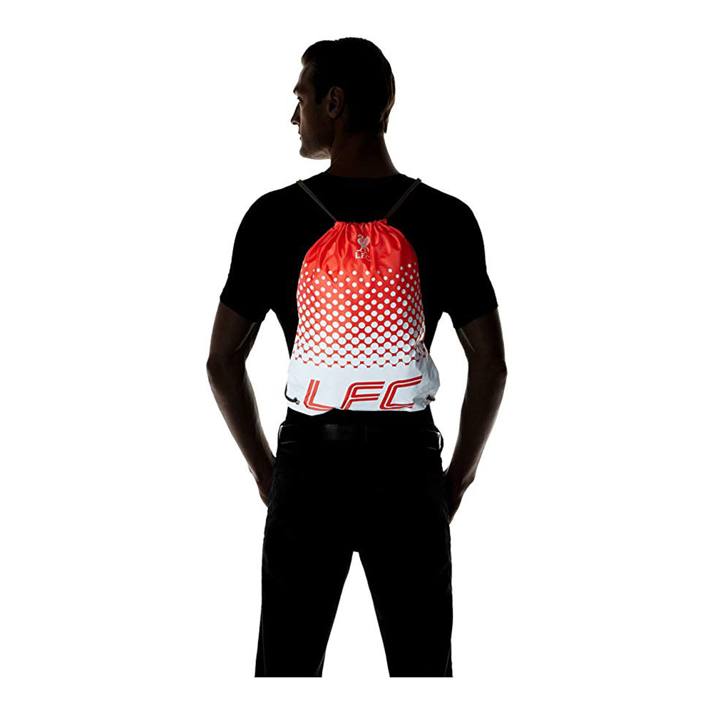 Red-White - Pack Shot - Liverpool FC Official Football Fade Design Gym Bag