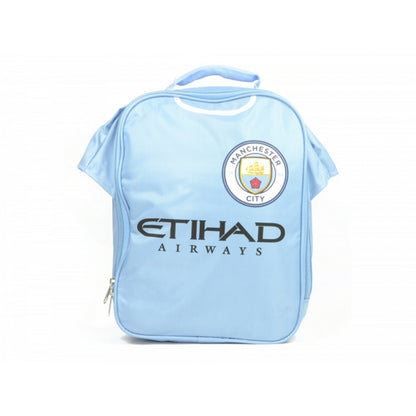 Light Blue - Front - Manchester City FC Official Football Kit Lunch Bag