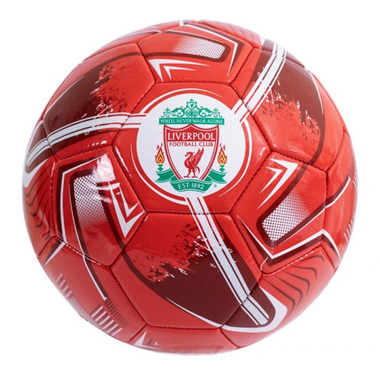 Red-White - Front - Liverpool FC Turbine Print Football