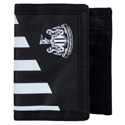 Black-White - Side - Newcastle United FC Stripe Trifold Wallet