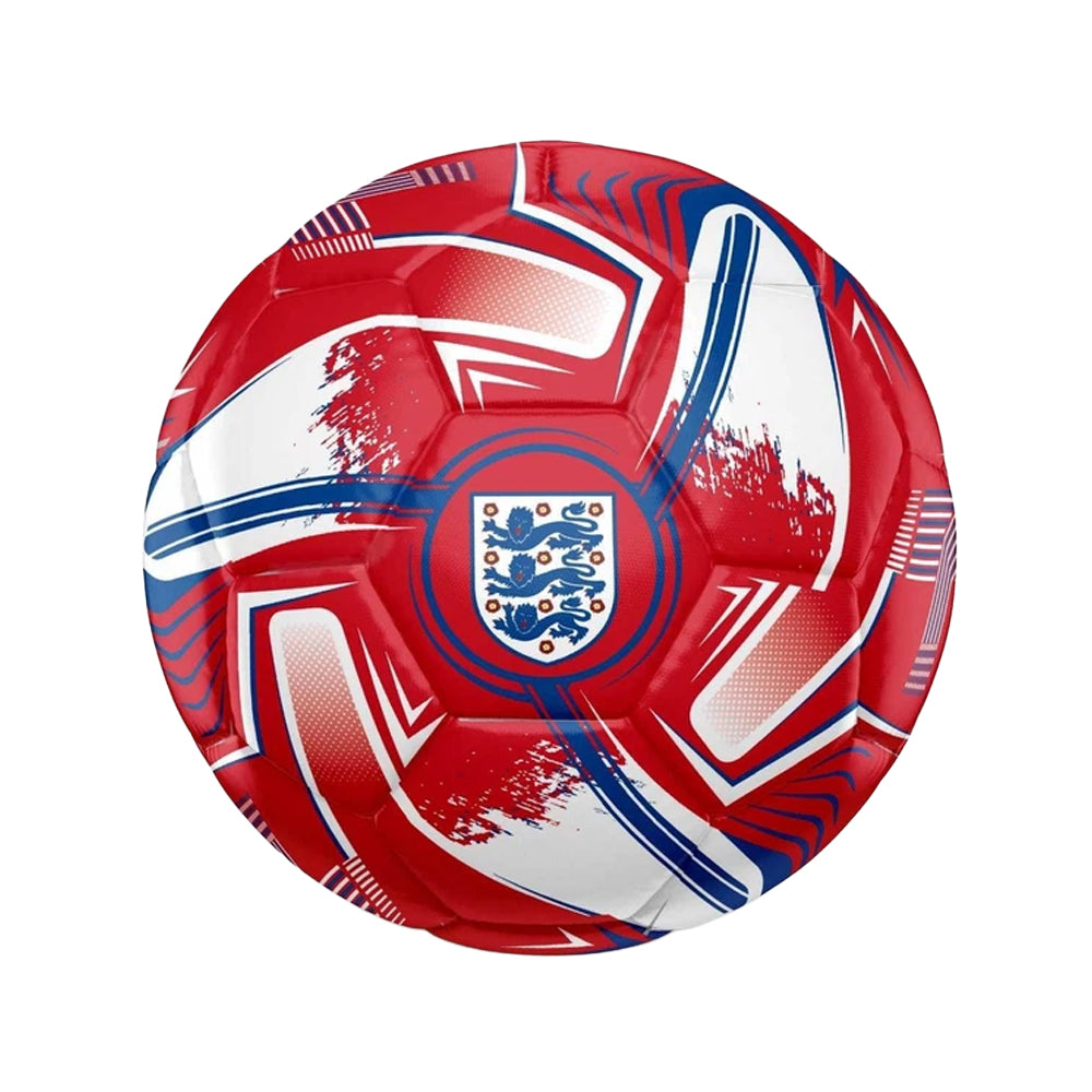 Red-Dark Blue-White - Front - England FA Turbine Print Football