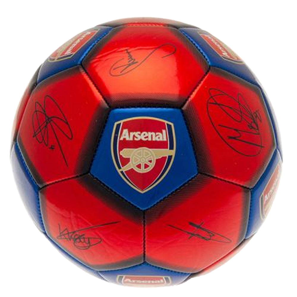 Red-Blue-Yellow - Side - Arsenal FC Printed Signature Mini Football
