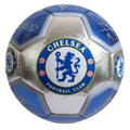 Blue-Silver - Back - Chelsea FC Printed Signature Mini Football