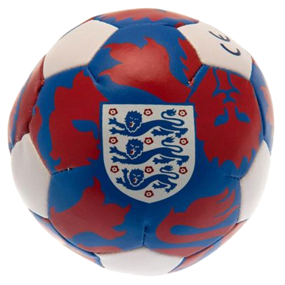 Red-Blue-White - Front - England FA Crest Mini Softball