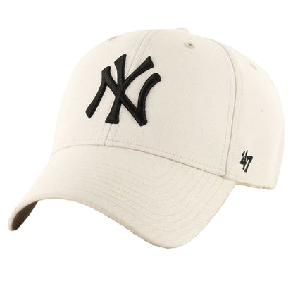Natural - Front - New York Yankees MVP 47 Snapback Baseball Cap