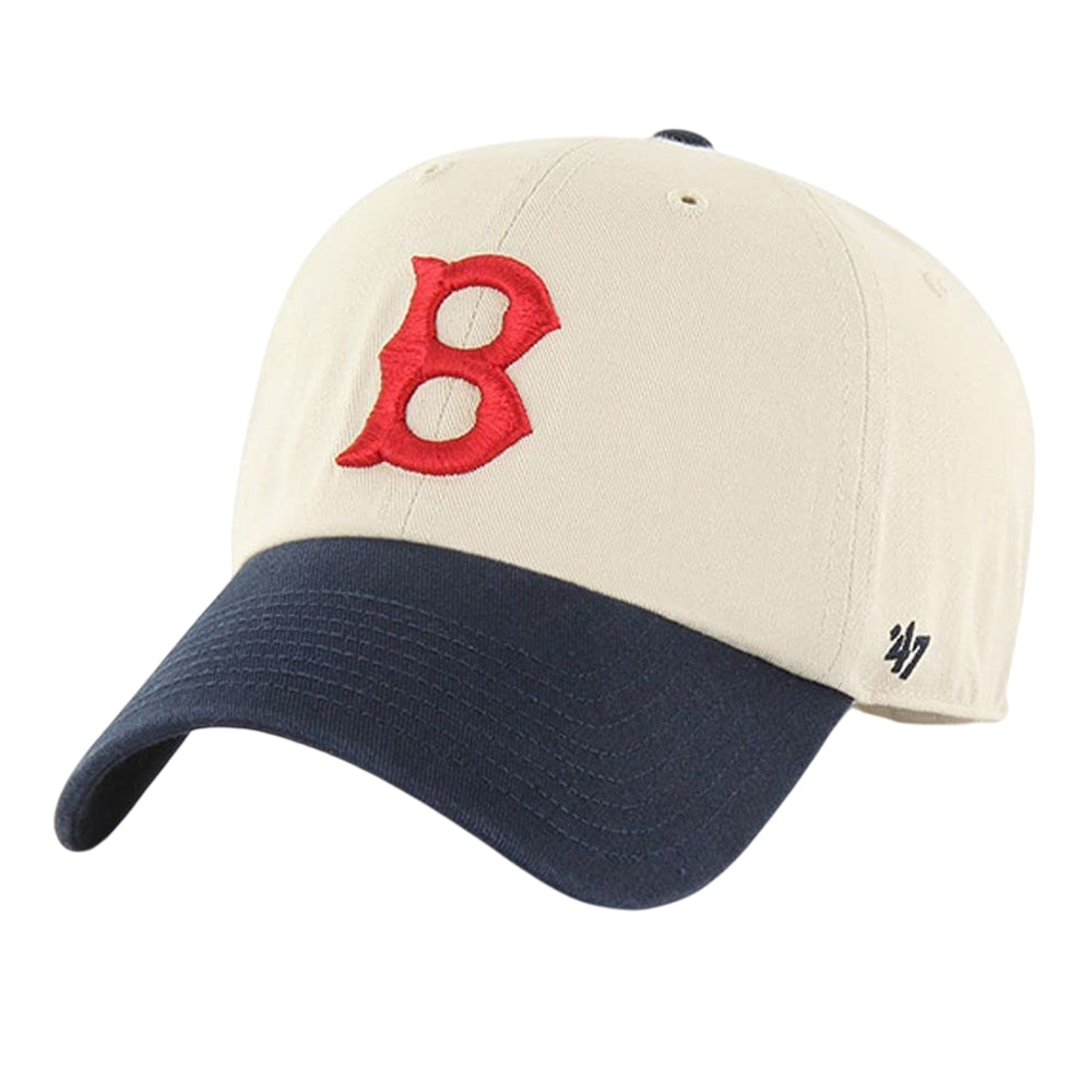 Natural-Navy - Front - Boston Red Sox 47 Two Tone Baseball Cap