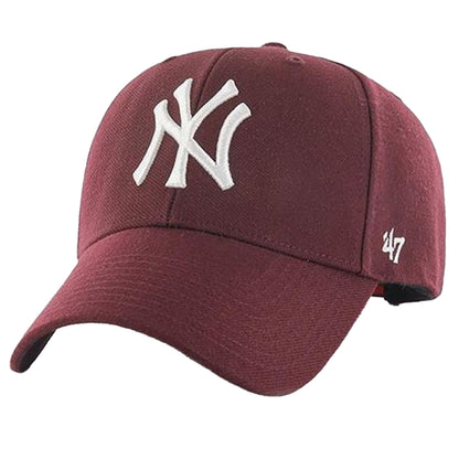 Maroon - Front - New York Yankees MLB 47 Snapback Baseball Cap
