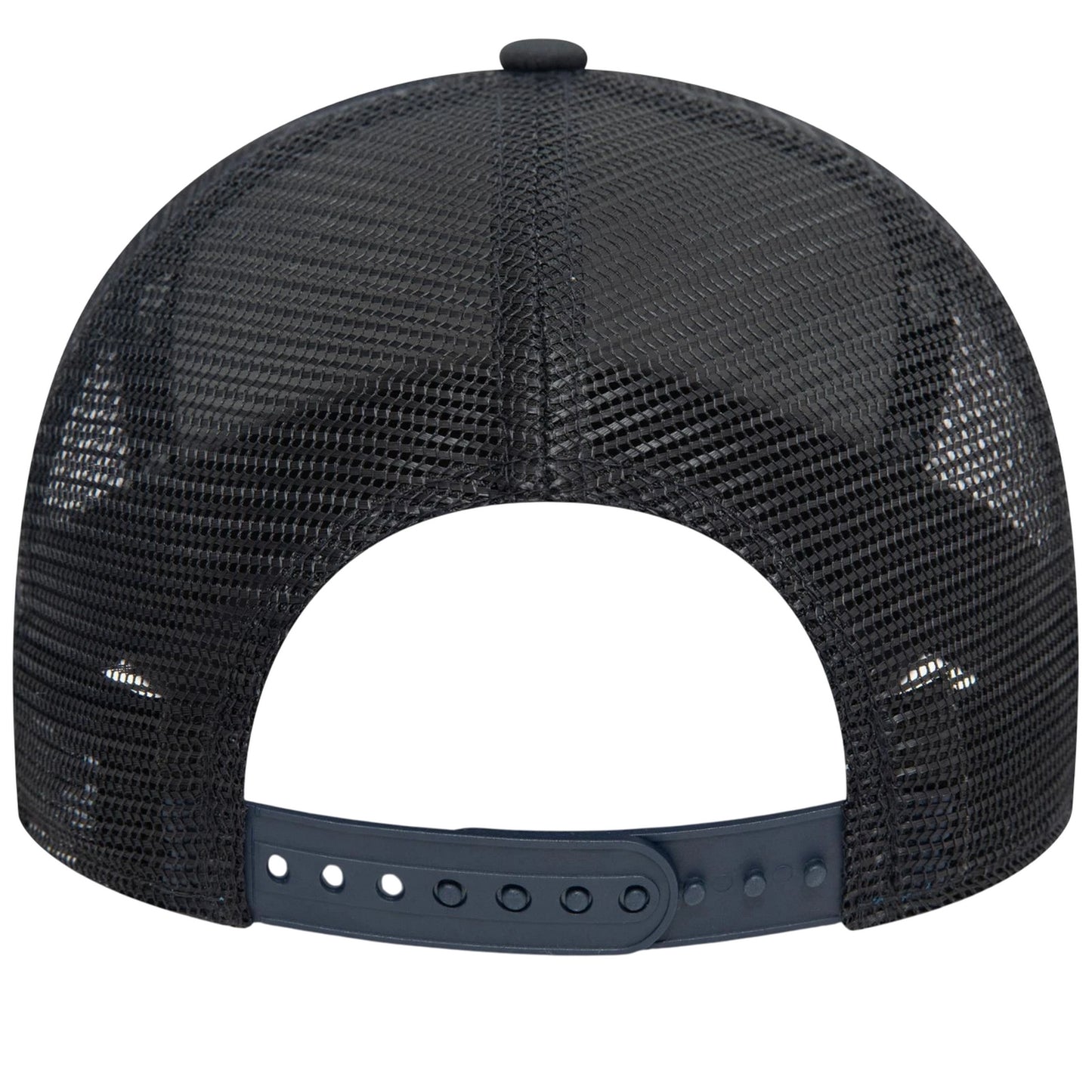 Navy - Back - Manchester United FC New Era Rubber Badge Trucker Cap