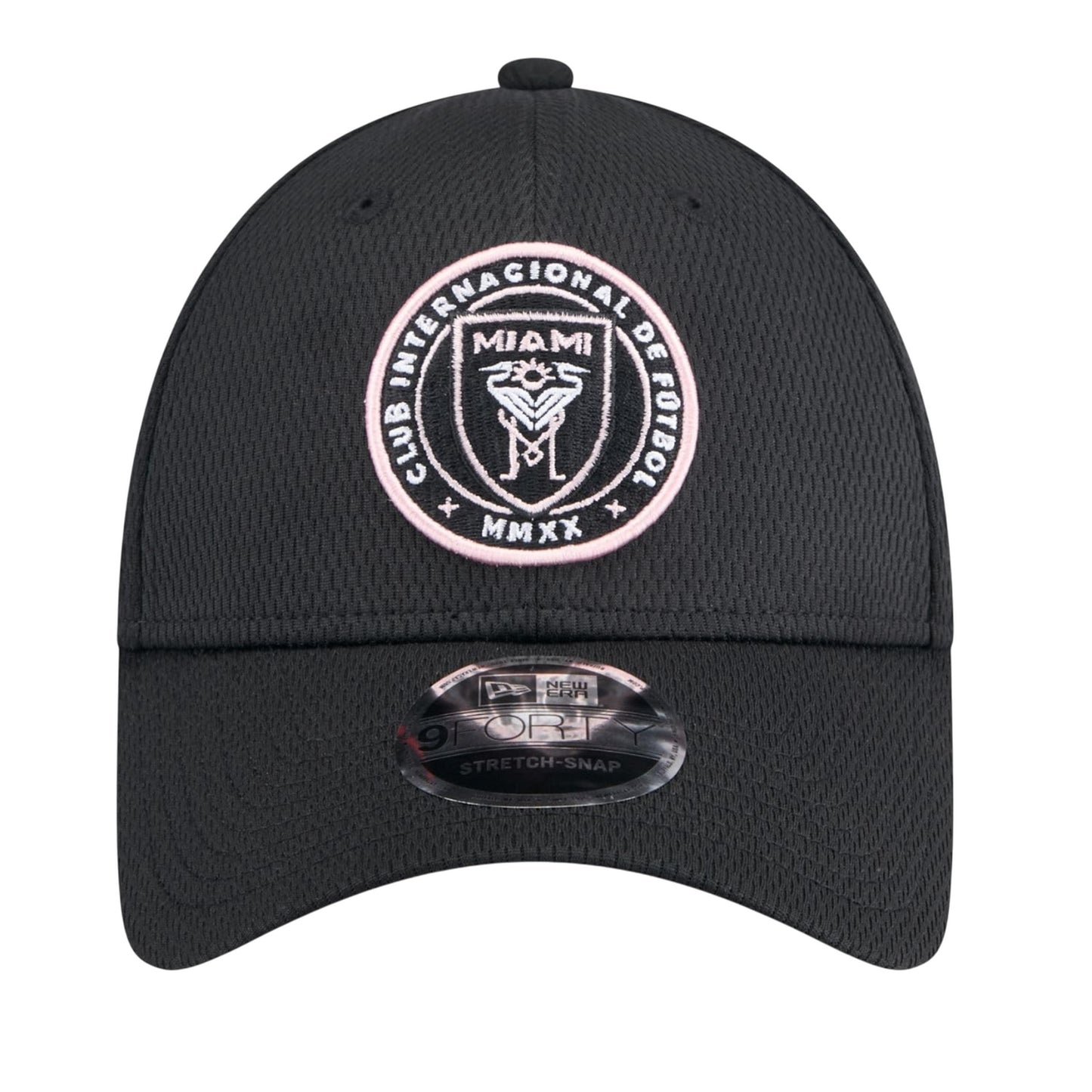 Black-White - Front - Inter Miami CF 9Forty New Era Stretch Snapback Cap