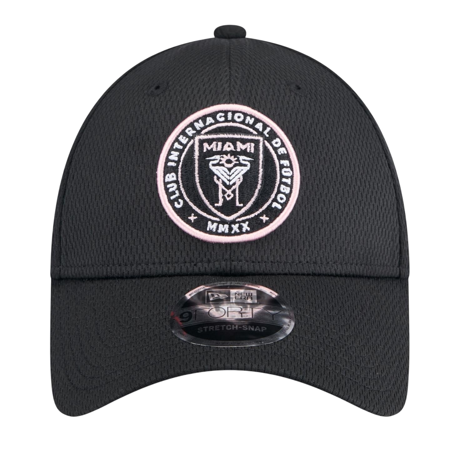 Black-White - Front - Inter Miami CF 9Forty New Era Stretch Snapback Cap