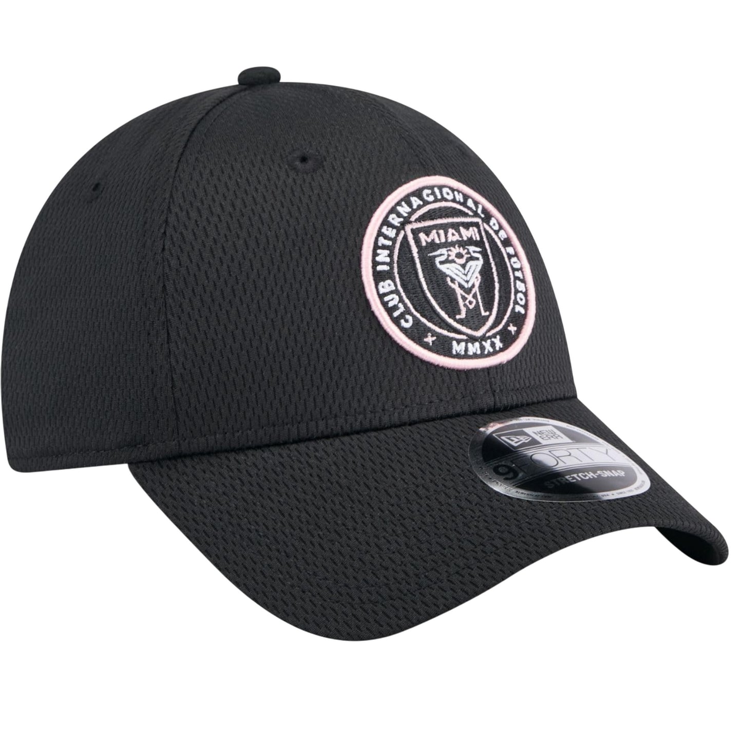 Black-White - Side - Inter Miami CF 9Forty New Era Stretch Snapback Cap