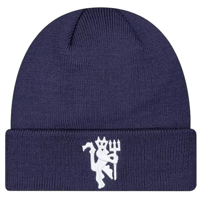 Sage - Front - Manchester United FC Seasonal New Era Knitted Cuffed Beanie
