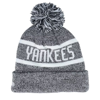 Black-White - Back - New York Yankees New Era Knitted Sport Beanie