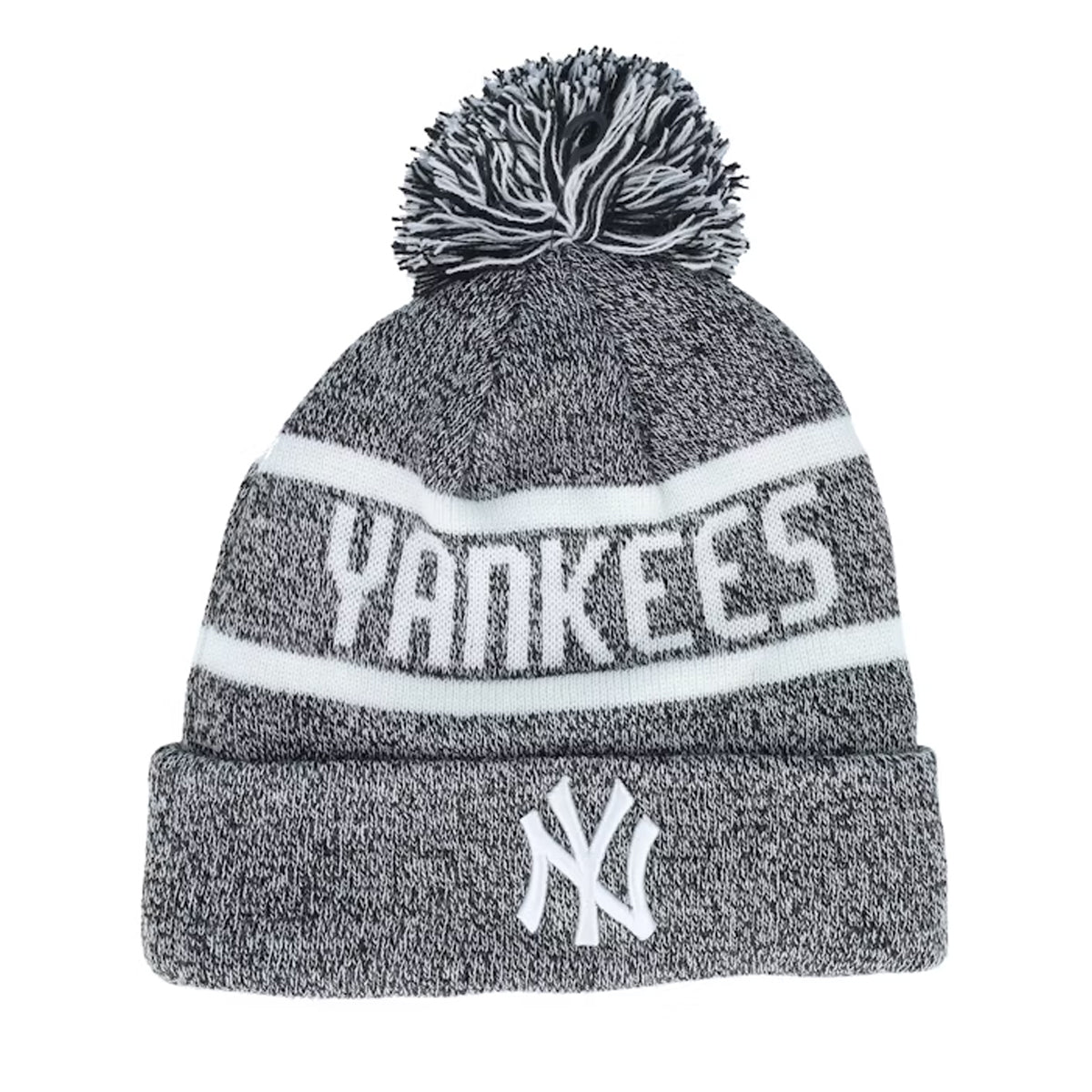 Black-White - Front - New York Yankees New Era Knitted Sport Beanie