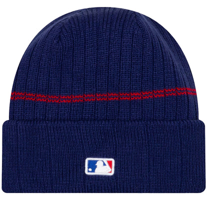 Navy - Back - Texas Rangers New Era Knitted Sport Beanie