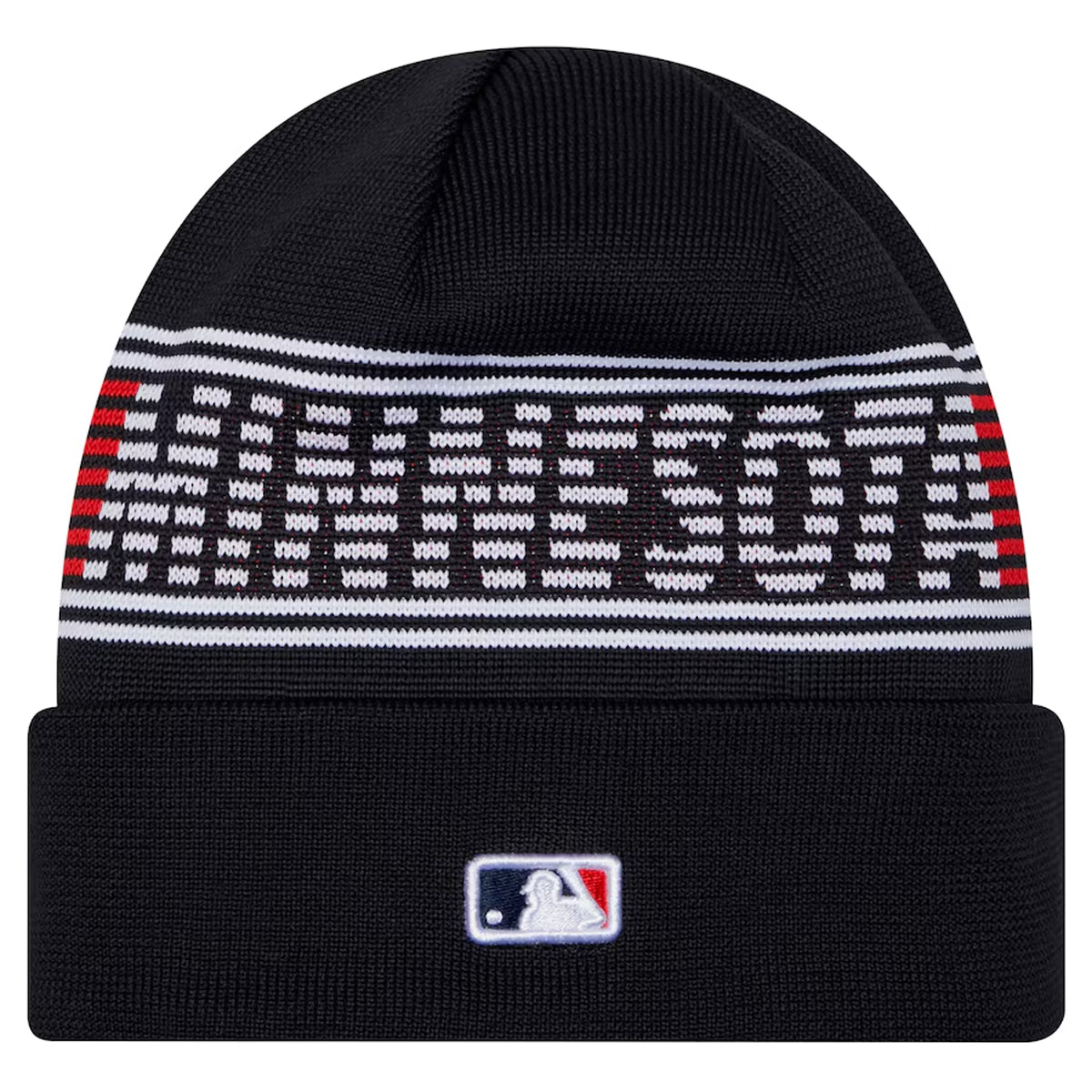 Black-White - Back - Minnesota Twins New Era Knitted Sport Beanie