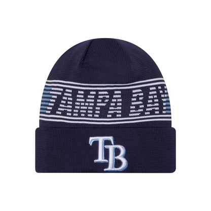 Blue - Front - Tampa Bay Rays New Era Knitted Sport Beanie