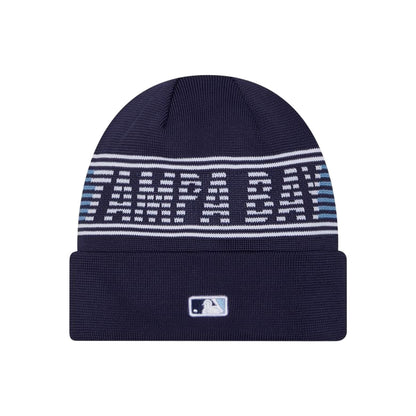 Blue - Back - Tampa Bay Rays New Era Knitted Sport Beanie