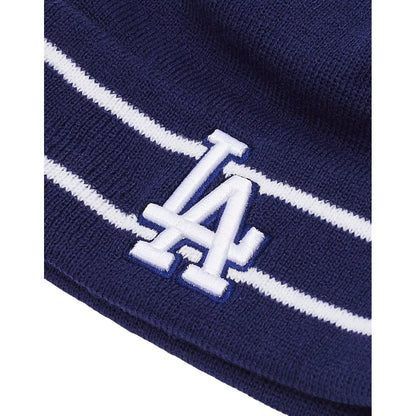 Dark Blue - Side - LA Dodgers New Era Knitted Sport Beanie