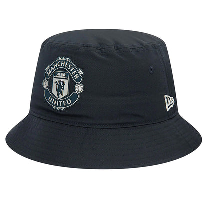 Navy - Lifestyle - Manchester United FC Mens New Era Woven Rubber Badge Bucket Hat