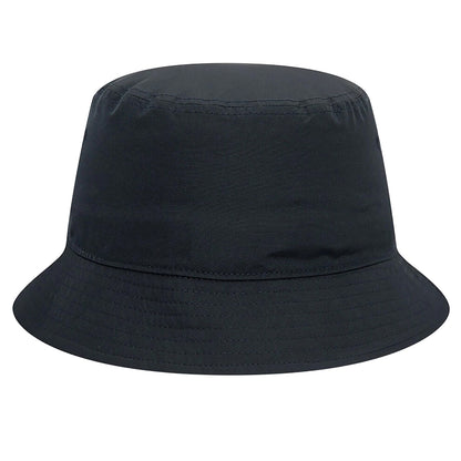 Navy - Back - Manchester United FC Mens New Era Woven Rubber Badge Bucket Hat