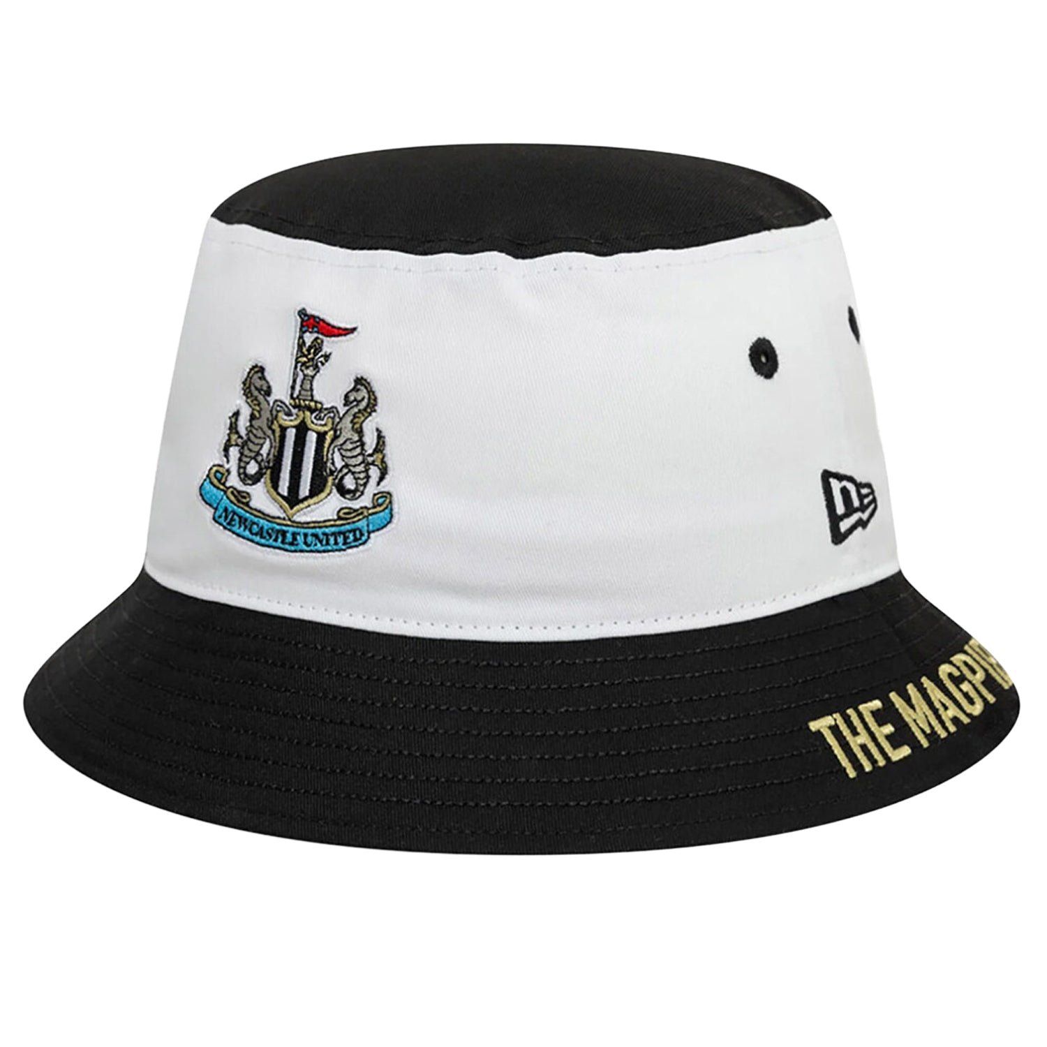 White-Black - Back - Newcastle United FC 95 Retro New Era Bucket Hat
