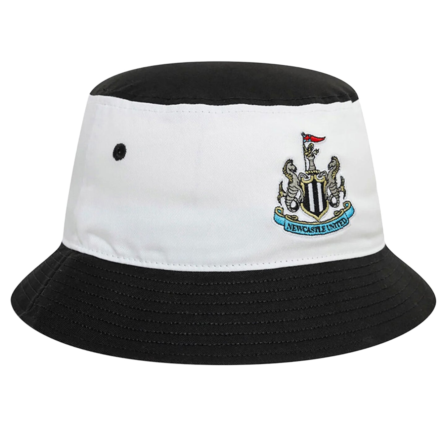 White-Black - Side - Newcastle United FC 95 Retro New Era Bucket Hat