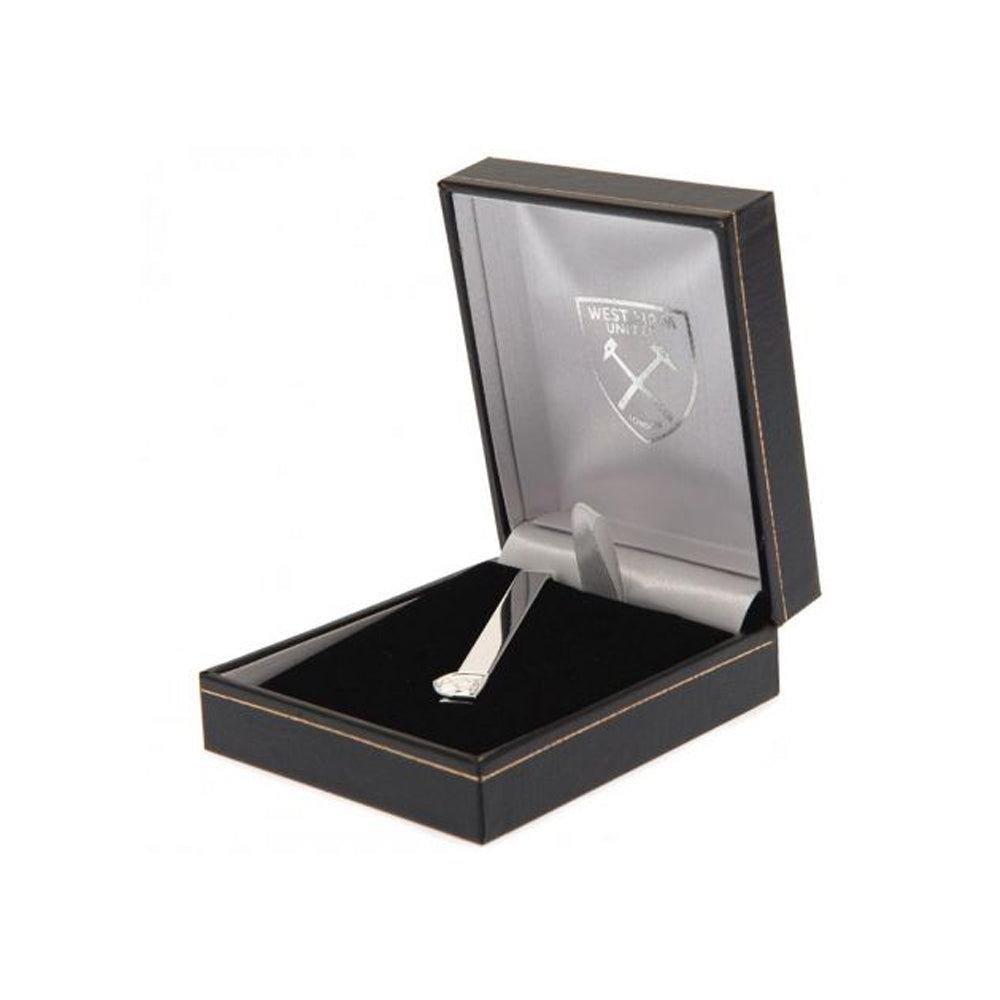 Silver - Side - West Ham United FC Crest Tie Clip