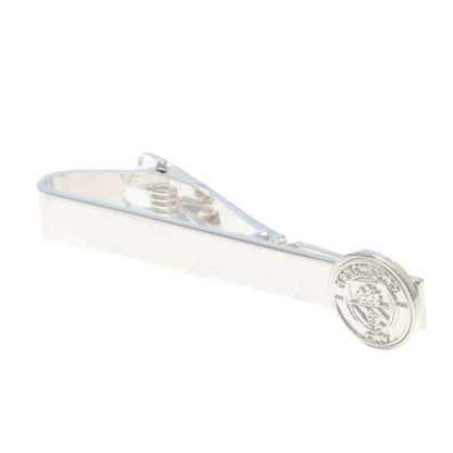Silver - Front - Manchester City FC Crest Tie Clip