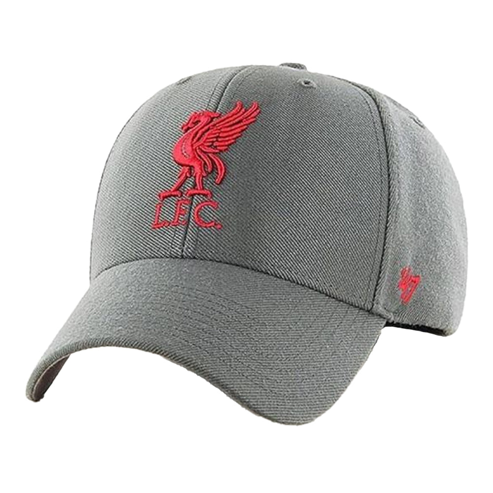 Graphite-Red - Front - Liverpool FC 47 Logo Baseball Cap