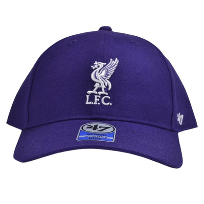 Purple - Front - Liverpool FC Childrens-Kids MVP 47 Baseball Cap
