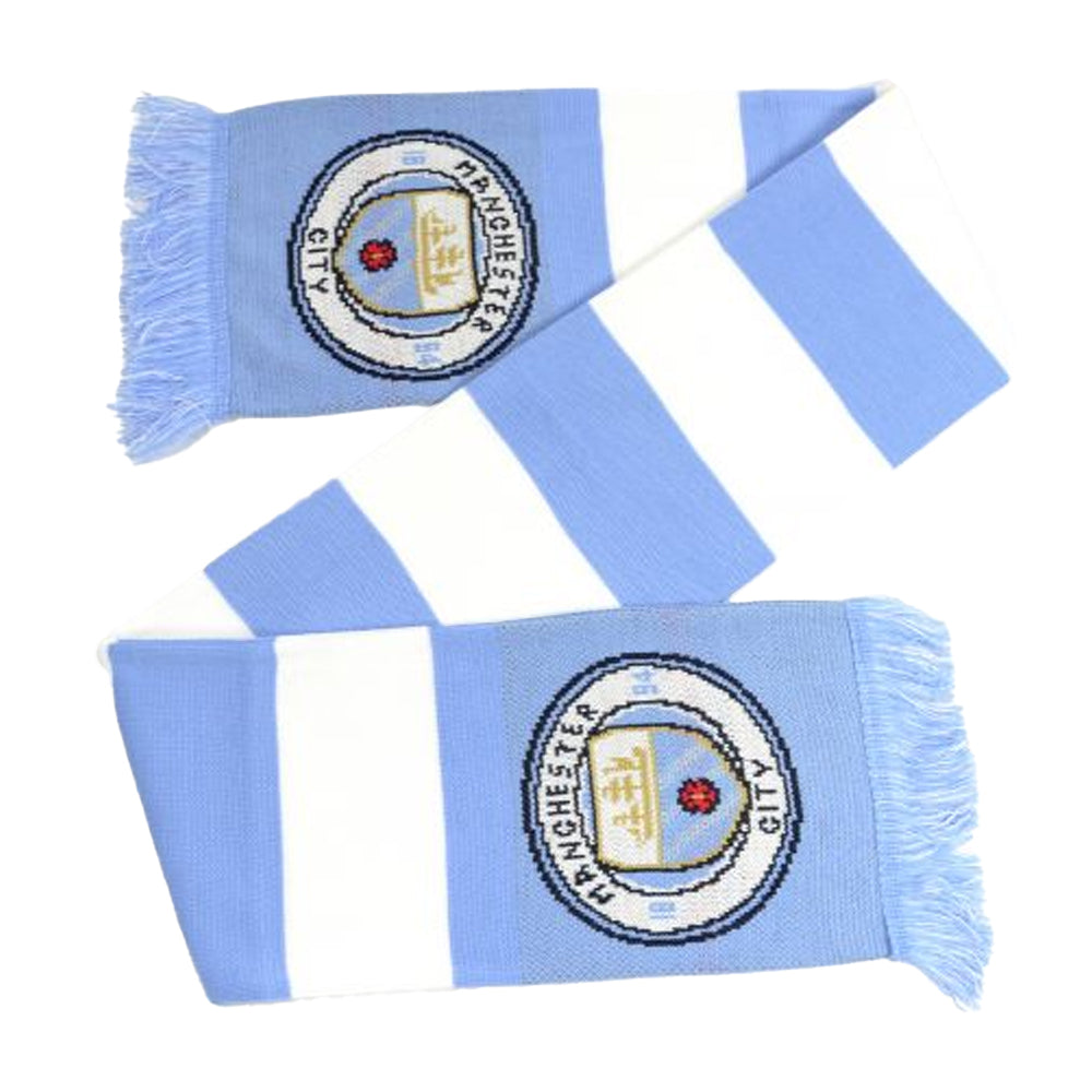Sky Blue-White - Back - Manchester United FC Bar Scarf