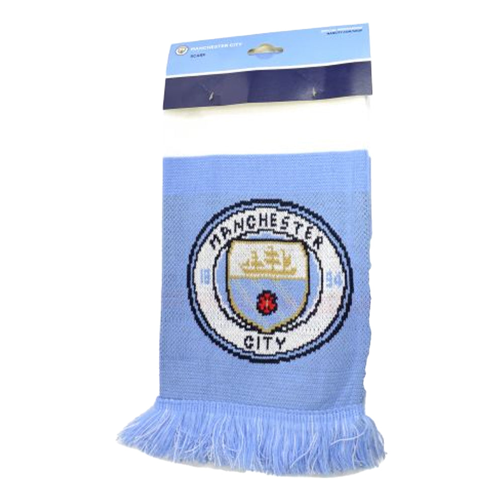 Sky Blue-White - Side - Manchester United FC Bar Scarf