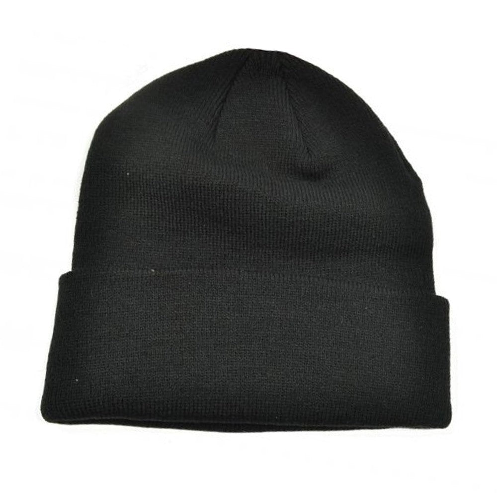 Black-White - Back - Liverpool FC Childrens-Kids Mass Turned Up Cuff Beanie