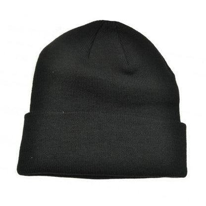 Black-White - Back - Liverpool FC Childrens-Kids Mass Turned Up Cuff Beanie