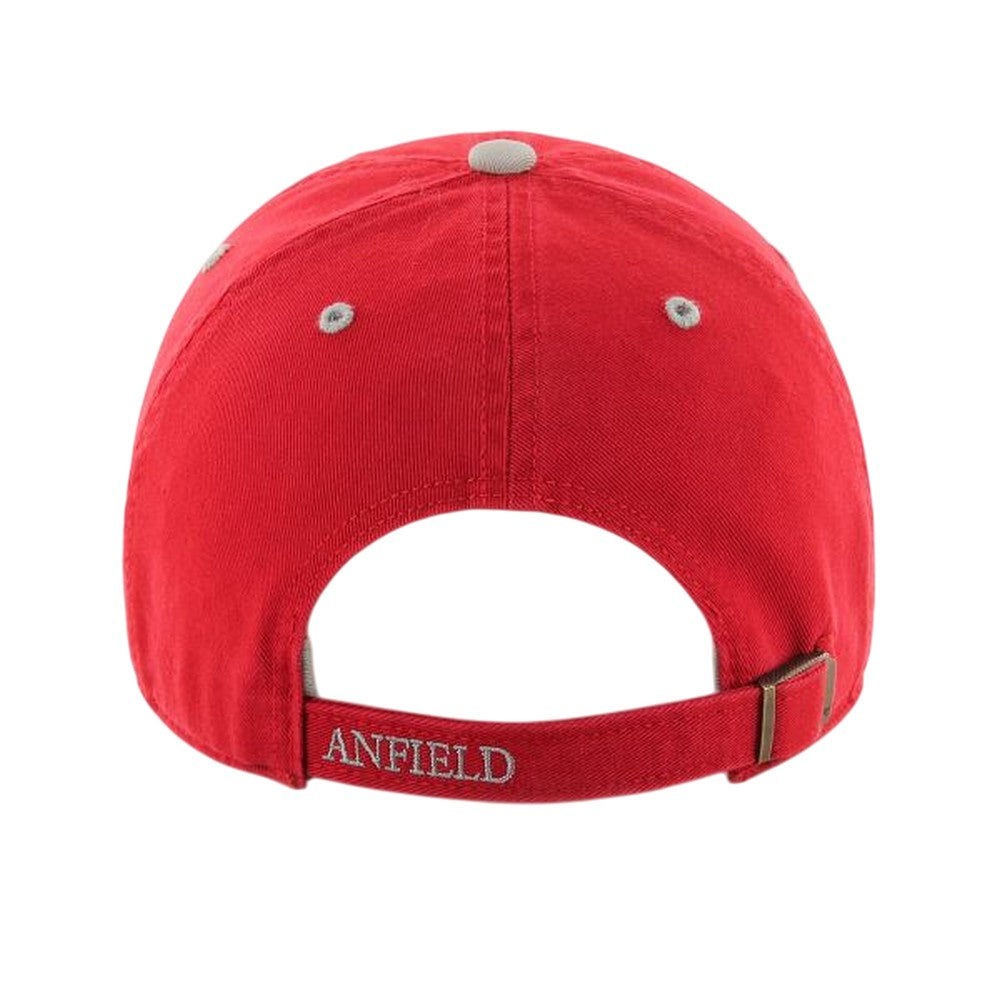 Red - Back - Liverpool FC Clean Up 47 Baseball Cap