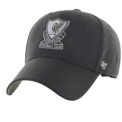 Black-Grey - Front - Liverpool FC 47 Baseball Cap