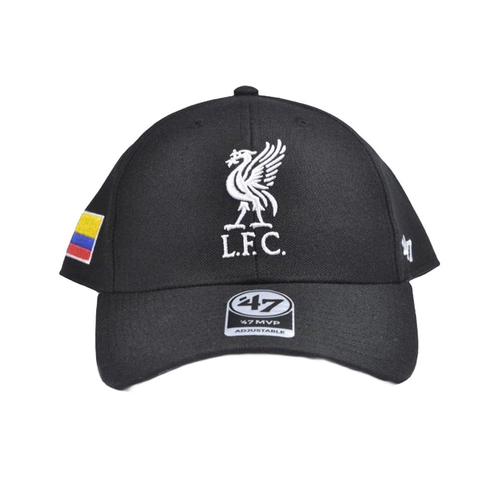 Black - Front - Liverpool FC MVP Flag Of Columbia Baseball Cap