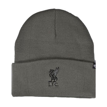 Grey - Front - Liverpool FC Haymaker 47 Cuffed Beanie