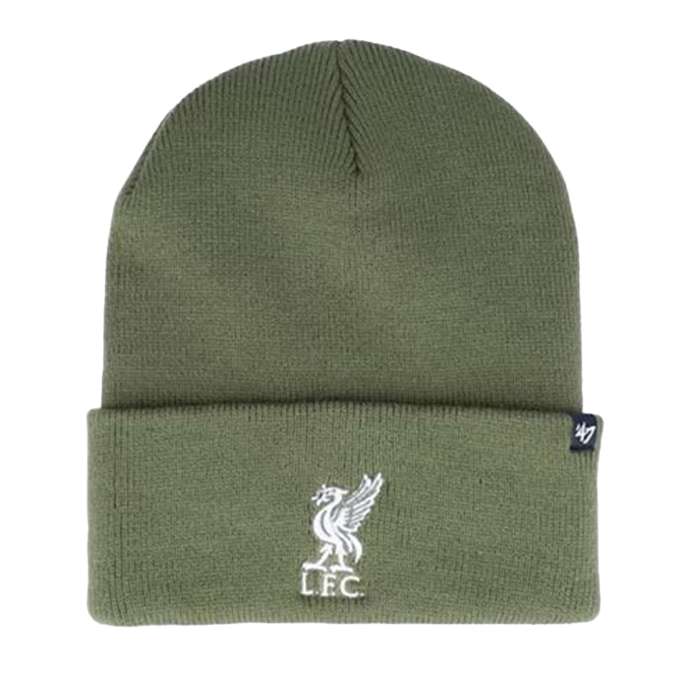 Sandalwood-White - Front - Liverpool FC Haymaker 47 Cuffed Beanie