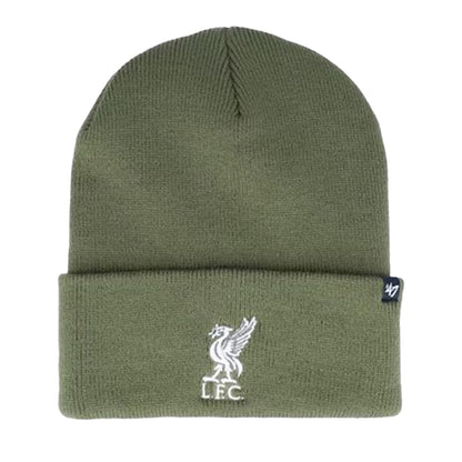 Sandalwood-White - Front - Liverpool FC Haymaker 47 Cuffed Beanie