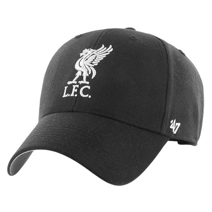Black-White - Front - Liverpool FC MVP 47 Branded Baseball Cap